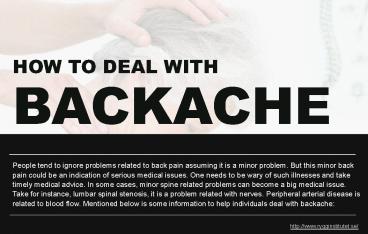 How To Recognize and Treat Symptoms of Spinal Stenosis