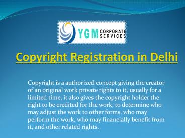 Copyright registration in India