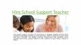 Hire School Support Teacher PowerPoint PPT Presentation