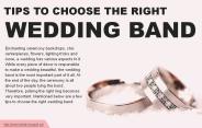 Some tips for choosing an appropriate wedding band
