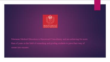 Marianas Medical Education Consultant_study MBBS in Philippines