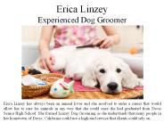 Erica Linzey - Experienced Dog Groomer