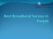 Best Broadband Service in Punjab - Connect Broadband
