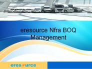eresource Nfra BOQ Management