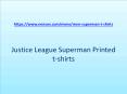 Justice League Superman Printed T Shirts PowerPoint PPT Presentation