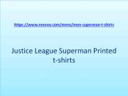 Justice League Superman Printed T Shirts