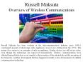 Russell Maksuta Giving An Overview of Wireless Communications PowerPoint PPT Presentation