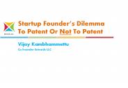 Considerations before filing a Patent - Entroids