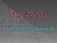 Employment Script / Job Board Software – PHP Scripts Mall