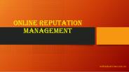 online reputation management