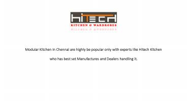 Hitech kitchen modular kitchen interior in chennai