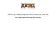 Hitech kitchen modular kitchen interior in chennai