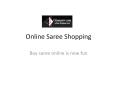 Online saree shopping