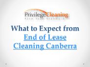 What to Expect from End of Lease Cleaning Canberra