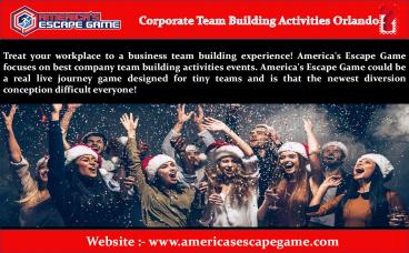 Corporate Team Building Events Orlando