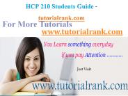 HCP 210 Course Success Begins / tutorialrank.com