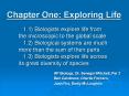 Chapter One: Exploring Life PowerPoint PPT Presentation