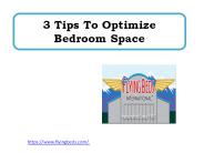 3 Tips To Optimize Bedroom Space