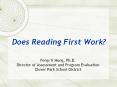 Does Reading First Work? PowerPoint PPT Presentation