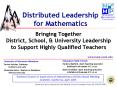 Distributed Leadership for Mathematics PowerPoint PPT Presentation