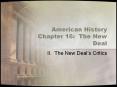 American History Chapter 16: The New Deal PowerPoint PPT Presentation
