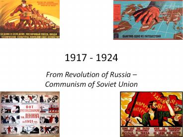 From Revolution of Russia 