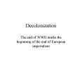 Decolonization PowerPoint PPT Presentation