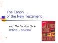 The Canon of the New Testament PowerPoint PPT Presentation