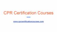 Online CPR Certification Courses