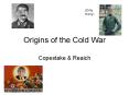 Origins of the Cold War PowerPoint PPT Presentation