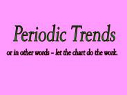 Periodic Trends