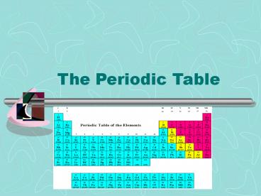 The Periodic Table