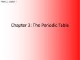 Chapter 3: The Periodic Table PowerPoint PPT Presentation