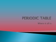 PERIODIC TABLE