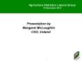Agriculture Statistics Liaison Group 18 November 2010 PowerPoint PPT Presentation