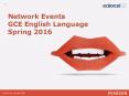 Network Events GCE English Language Spring 2016 PowerPoint PPT Presentation