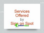 Services Offered by Sign On Spot