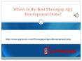 Where Is the Best Phonegap App Development Done? PowerPoint PPT Presentation