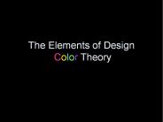The Elements of Design Color Theory