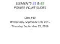 ELEMENTS%20B1%20 PowerPoint PPT Presentation