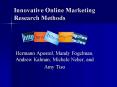 Innovative Online Marketing Research Methods PowerPoint PPT Presentation