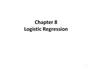 Chapter 8 Logistic Regression
