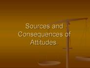 Sources and Consequences of Attitudes.