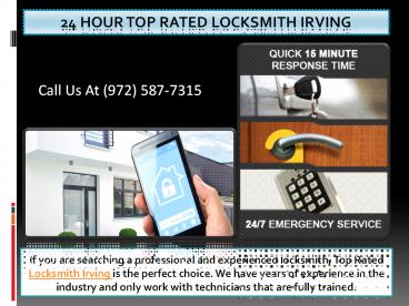 24 Hour Top Rated Locksmith Irving