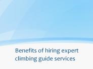 Benefits of hiring expert climbing guide services