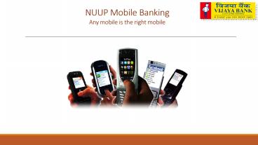 NUUP Mobile Banking by Vijaya Bank