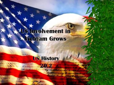 US Involvement in Vietnam Grows
