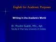 English for Academic Purposes PowerPoint PPT Presentation