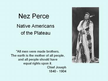 Nez Perce