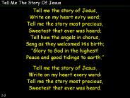 Tell Me The Story Of Jesus